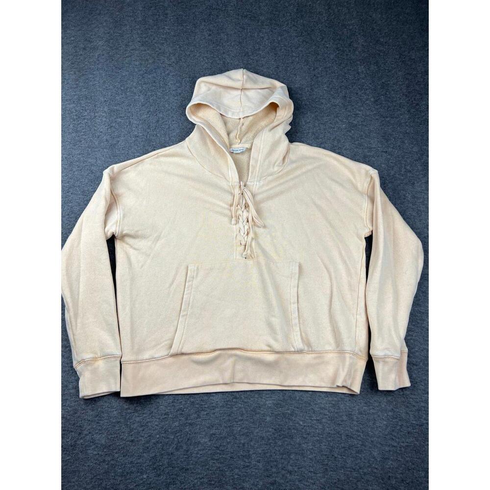 American Eagle Soft Pink Hooded Sweatshirt Size Medium